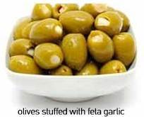 Olives (Green stuffed with feta garlic)